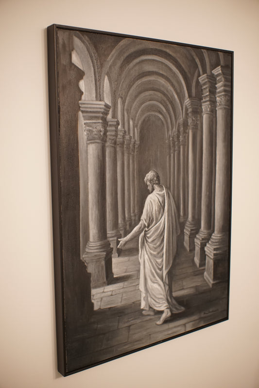 "Echoes of Thought"          Oil on Canvas                    70cm x 100cm          Framed