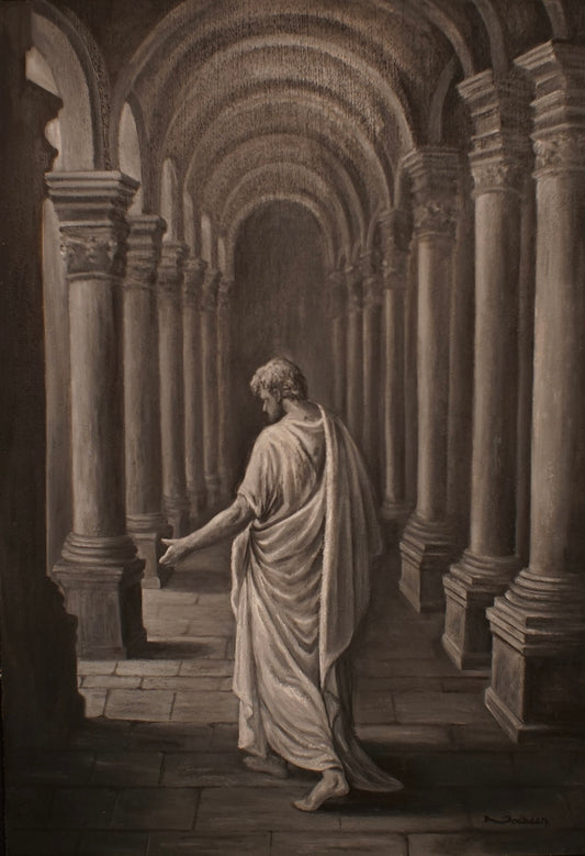 "Echoes of Thought"          Oil on Canvas                    70cm x 100cm          Framed